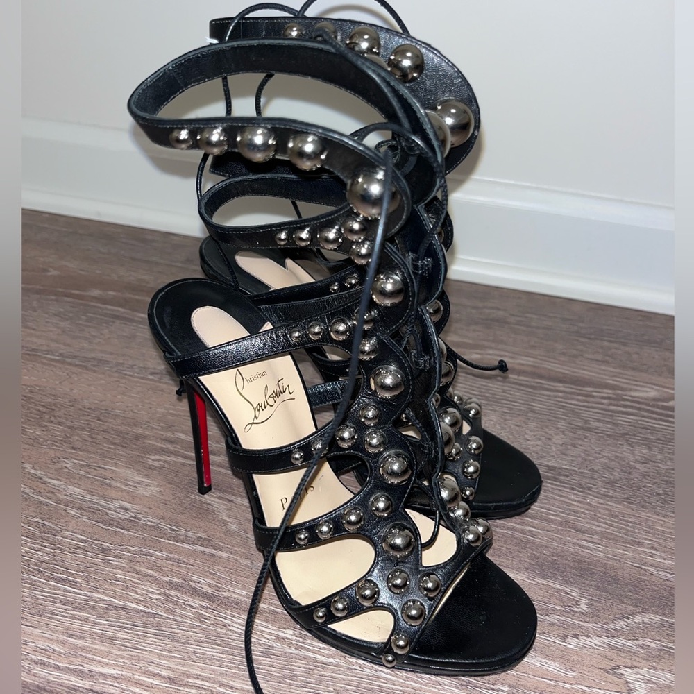 Christian Louboutin gladiator lace up heels